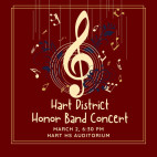 March 2: Annual Hart District Honor Band Concert