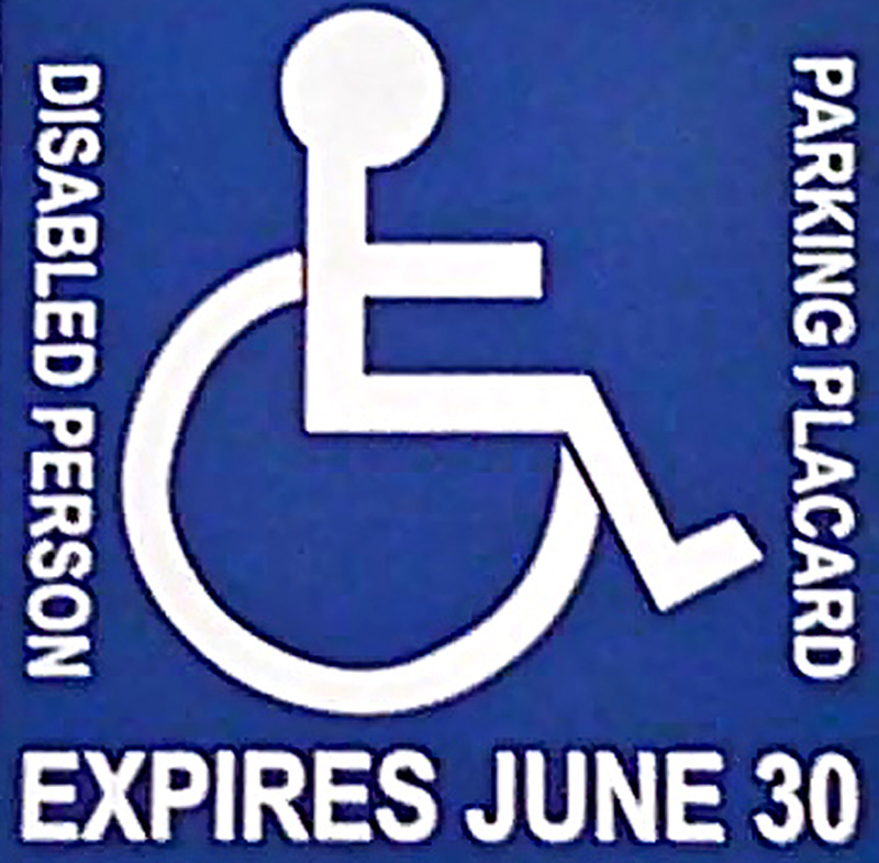 100 Days Left to Renew Disabled Person Parking Placards
