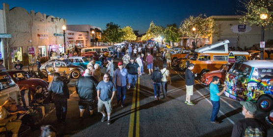 Old Town Newhall at night, Thursdays at Newhall block party