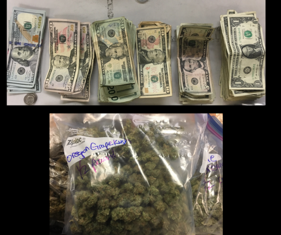 Marijuana arrest at Park and Ride in Newhall