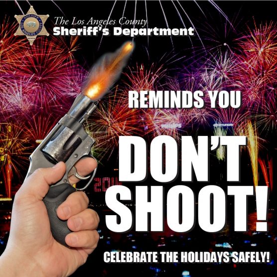 Don't Shoot to celebrate New Year's Eve
