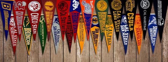 California State University campus pennants
