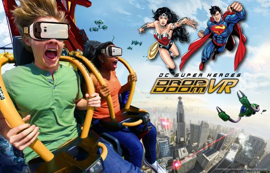 DC Superheroes Drop of Doom VR at Six Flags Magic Mountain