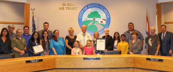 Santa Clarita volunteers were honored by the City Council on April 10, 2018.