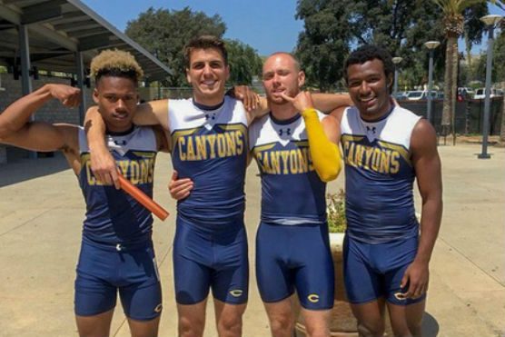 College of the Canyons men's track and field at WSC Finals 2018.