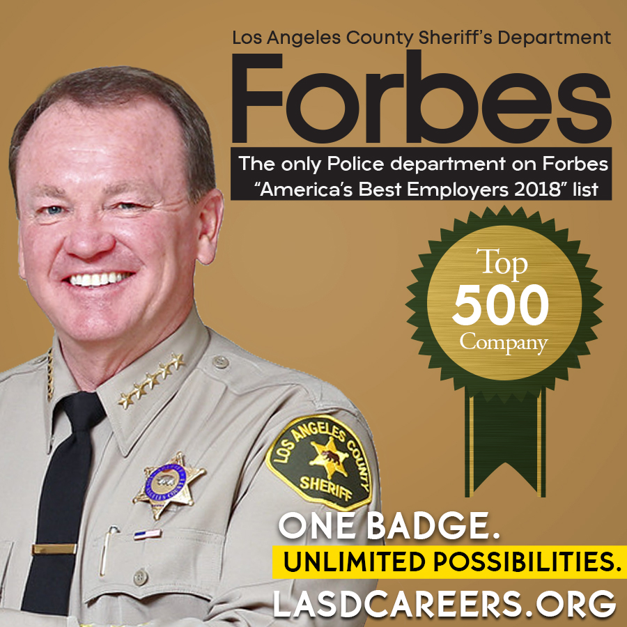 SCV News | Forbes LA Sheriff's Department Among Top US Employers SCVNews.com