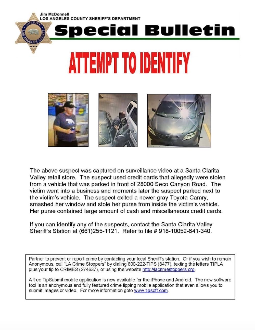 Detectives Asking For Help In Identifying Suspected