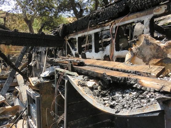 The Big Oaks Lodge, destroyed by fire Aug. 11-12, 2018.