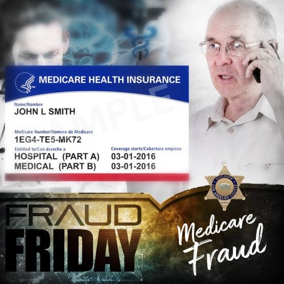 Medicare card scam alert from the LASD warns seniors about fraud and identity theft.