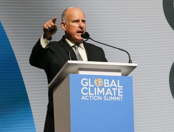 Governor Jerry Brown delivers remarks at Summit’s closing plenary.