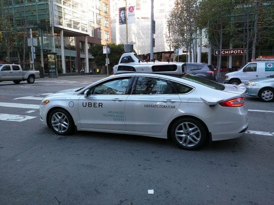 Uber's self-driving car test driving in downtown San Francisco, Oct. 23, 2016. | Photo: Diablanco/WMC 3.0.
