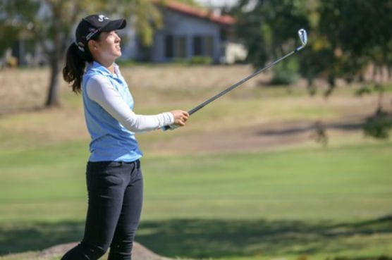 College of the Canyons freshman Jessie Lin took medalist honors with her round of 73 at the Western State Conference event hosted by Moorpark College at Simi Hills Golf Course on Monday, Oct. 22, 2018. | Photo: Jesse Muñoz/COC Sports Information Director.