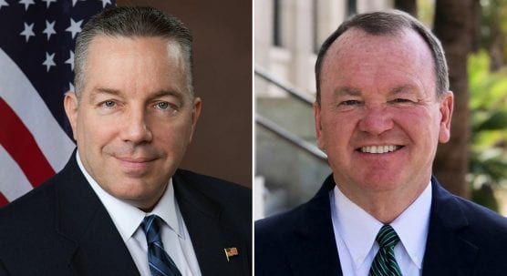 Retired Los Angeles County Sheriff's Lt. Alex Villanueva and incumbent Sheriff Jim McDonnell are in a tight race for the top job.