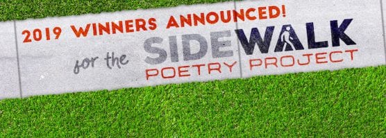 Sidewalk Poetry Winners