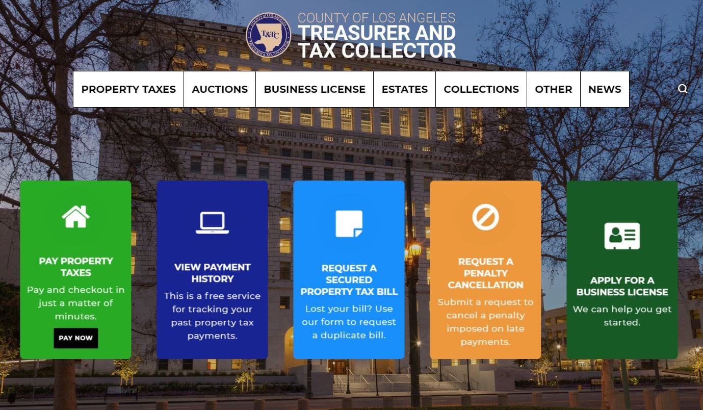 County TreasurerTax Collector Launches Redesigned