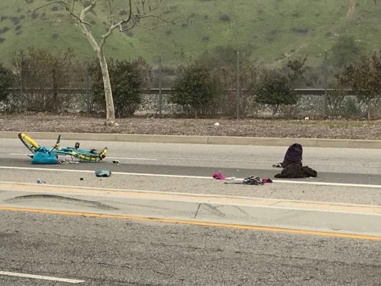 A man riding a bicycle died after being struck by a car Friday morning in Newhall. | Signal Photo: Courtesy of Dona Uhrig.