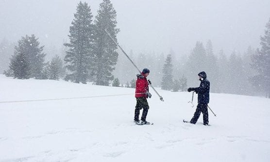 A survey of the Sierra Nevada snowpack, like this one taken in 2017, came up at 162% of normal, assuring ample water supply for Californians in 2019.