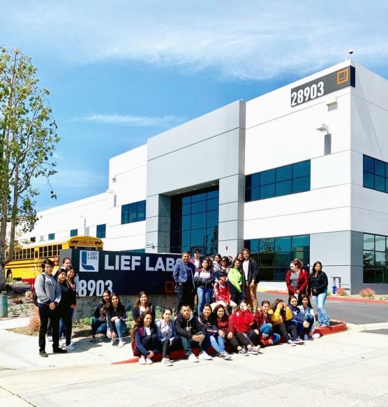 Lief Labs hosts students prepping for careers in biotech, health science and medical tech on Friday, May 17., 2019. Courtesy photo.