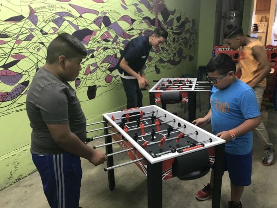 Jakes Way residents enjoy the rec room at the complex. | Photo: City of Santa Clarita.