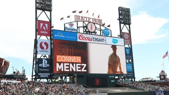 Connor Menez makes MLB debut