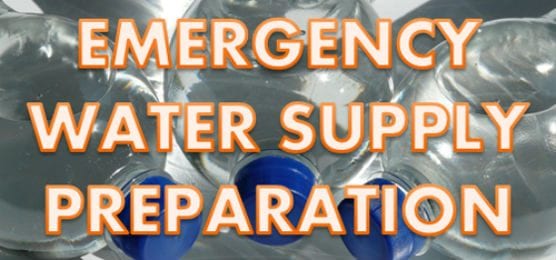 emergency water supply preparation