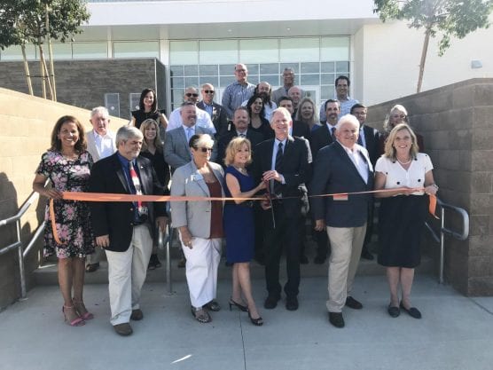 Hart District officials and dignitaries dedicated Castaic High School with a ribbon-cutting cveremony Wednesday. Courtesy photo.
