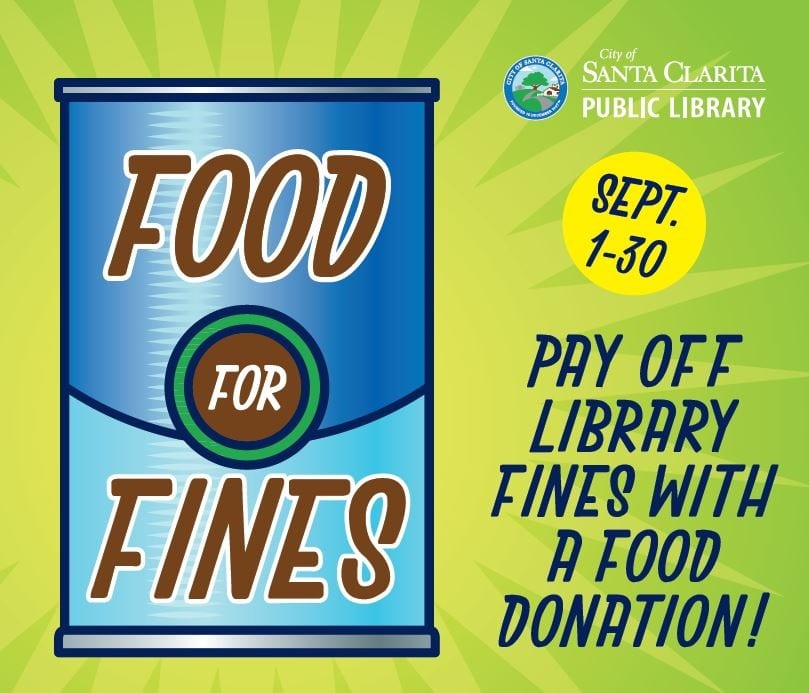 Library Food Banks Team For Food For Fines In September