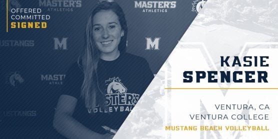 kasie spencer signs with TMU beach volleyball