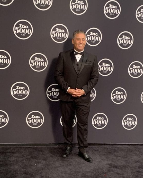 Adel Villalobos, CEO and founder of Lief Labs, attends the 2019 Inc. 5000 Gala to celebrate Lief’s rise to 1,022 on the Inc. 5000 list of America’s fastest-growing, privately held companies. | Courtesy photo.