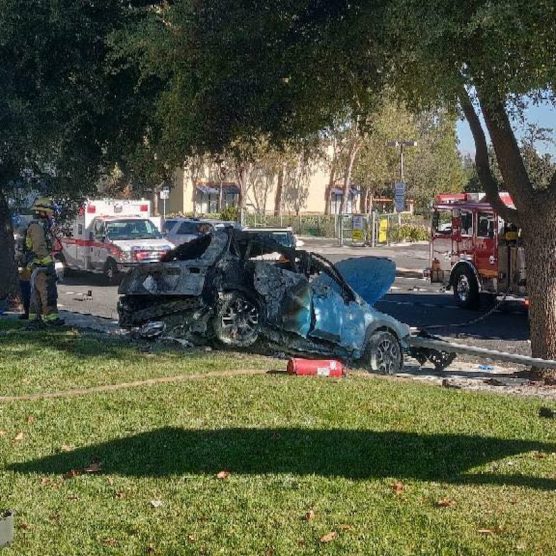 The Los Angeles County Coroner’s Office has identified the second child who died as a result of a fiery crash on Monday at a busy Stevenson Ranch intersection as 2-year-old Lydia Lopez of Bakersfield. | Photo: Gilbert Bernal / The Signal.