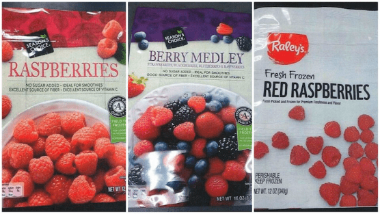 Recalled Frozen Berries