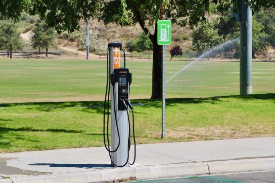 one of santa clarita's electric vehicle charging stations