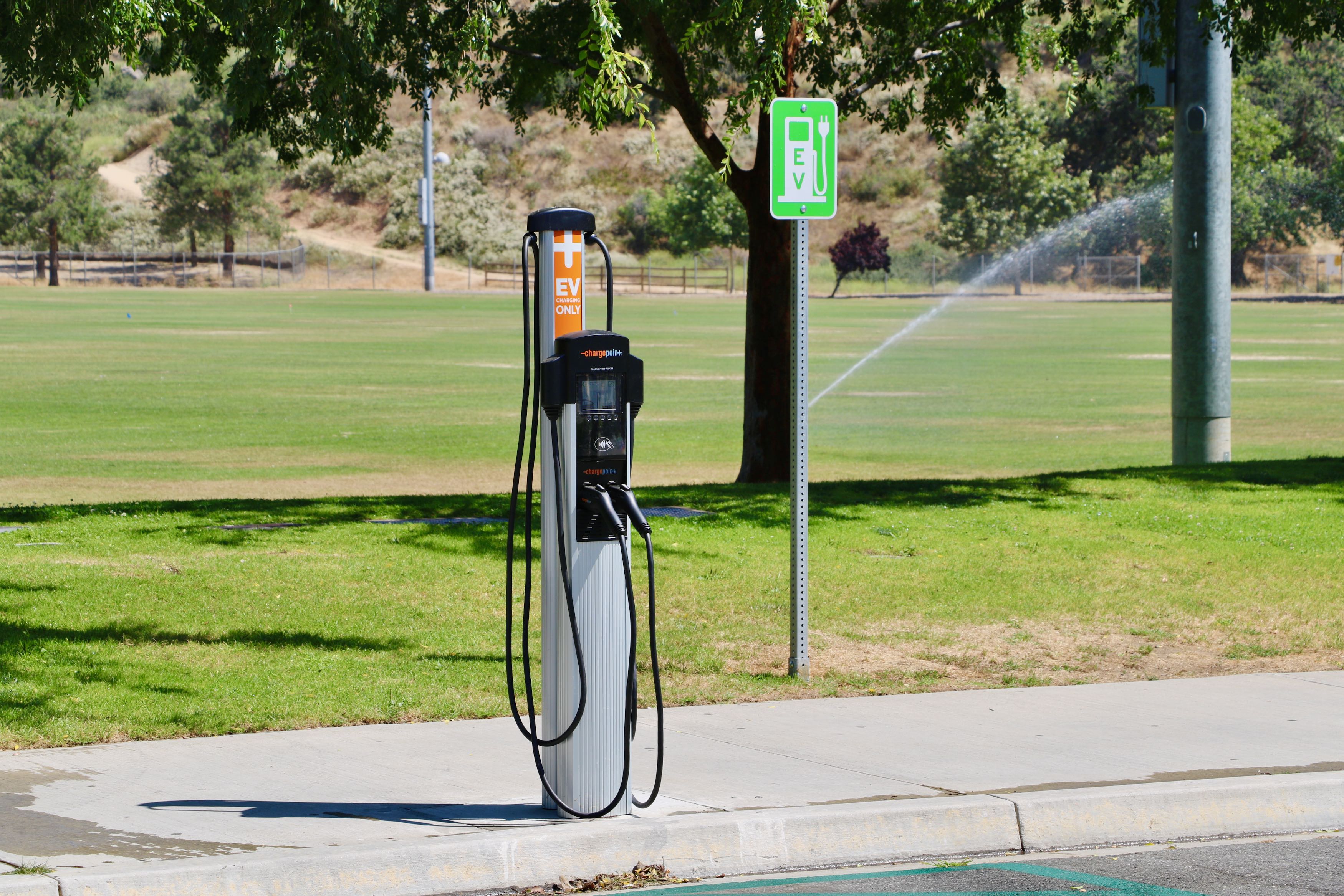 Charging Stations For Electric Cars Stock