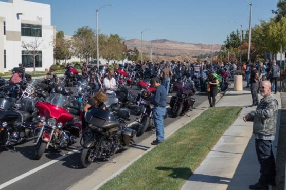 Hundreds of motorcycle riders rode from Glendale to Santa Clarita to participate in the 33rd Love Ride, hosted by Harley Davidson store of Santa Clarita and Glendale, Sunday, Nov. 10, 2019. | Photo: Gilbert Bernal / The Signal.