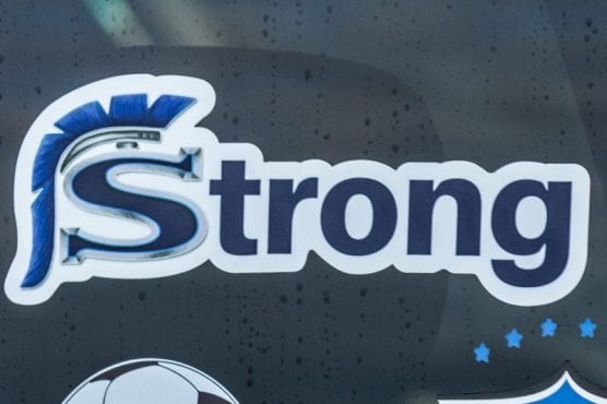 A Saugus Strong sticker on a truck shows support for those involved in the Nov. 14 shooting on campus that claimed three students' lives and injured three others, on Monday, Dec. 2, 2019. | Photo: Gilbert Bernal / The Signal.