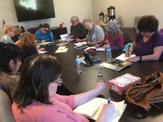 Every Monday, Teri Crane hosts a creative writing class at the Santa Clarita Valley Senior Center.  | Photo: Matt Fernandez.