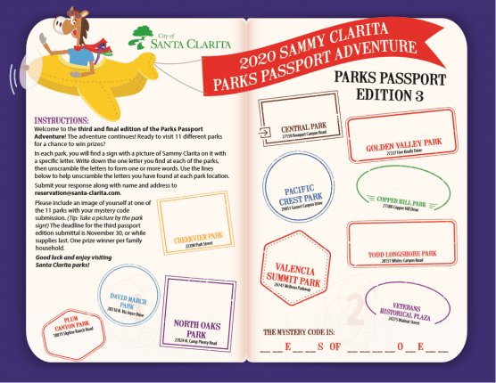parks passport adventure no 3