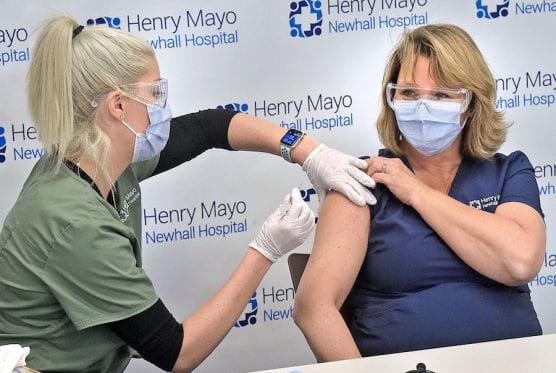 Pharmacist Administers Vaccine