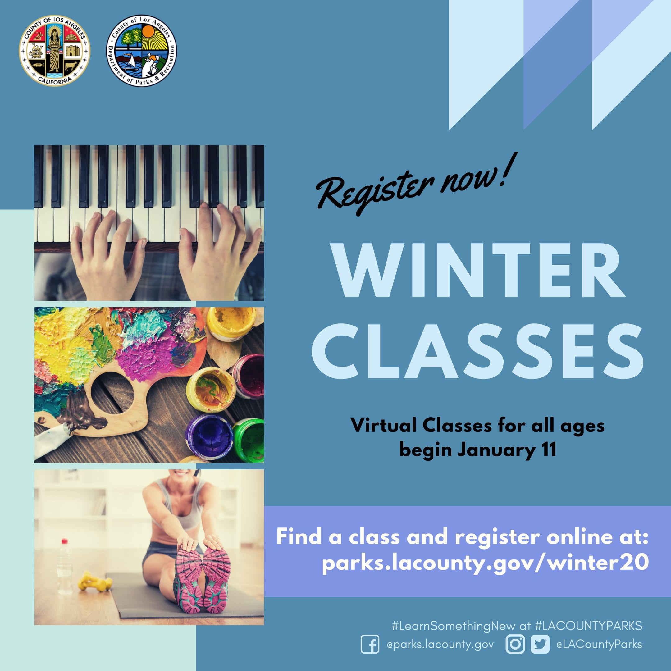Scv News Registration For L A County Parks And Rec Virtual Winter Classes Now Open Scvnews Com