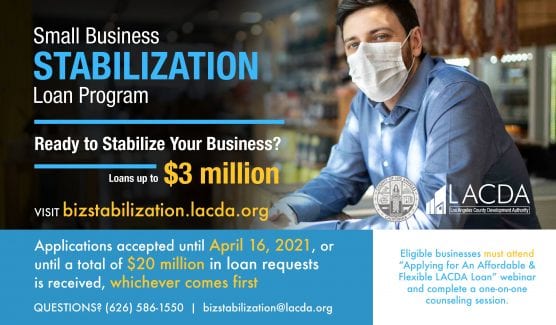 Small Business Stabilization Loan sets deadline