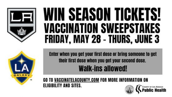 LA County Vaccine Sweepstakes