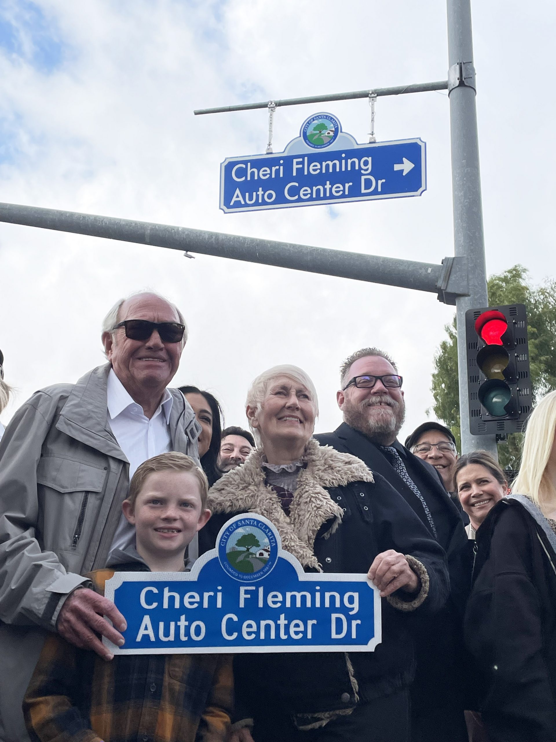 Auto Center Drive Renamed for Cheri Fleming in Dedication