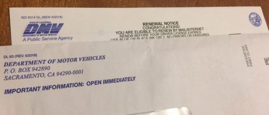DMV renewal