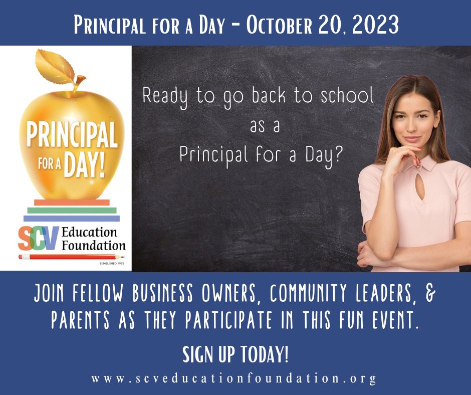 SCVNews.com | Oct. 20: Become a SCV School ‘Principal for a Day’ | 09 ...