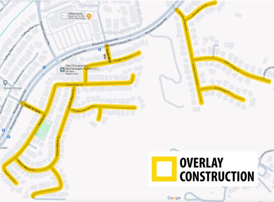 Santa Clarita Road Overlay construction