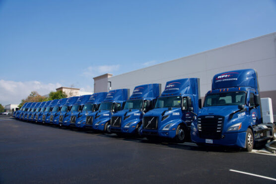 Zero emission truck fleet