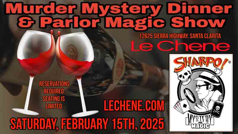 Sharpo-2025-Valentines-Day-Murder-Mystery-and-Magic-Event-Image