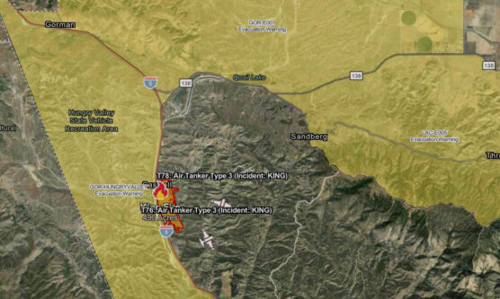 King fire map update