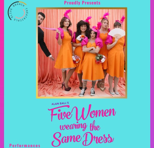 five girls in one dress cropped