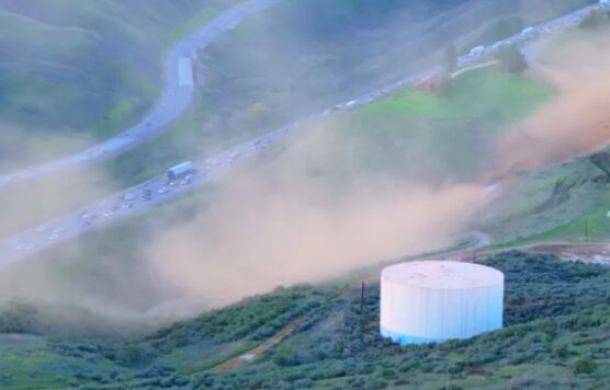 Gas line reputure castaic